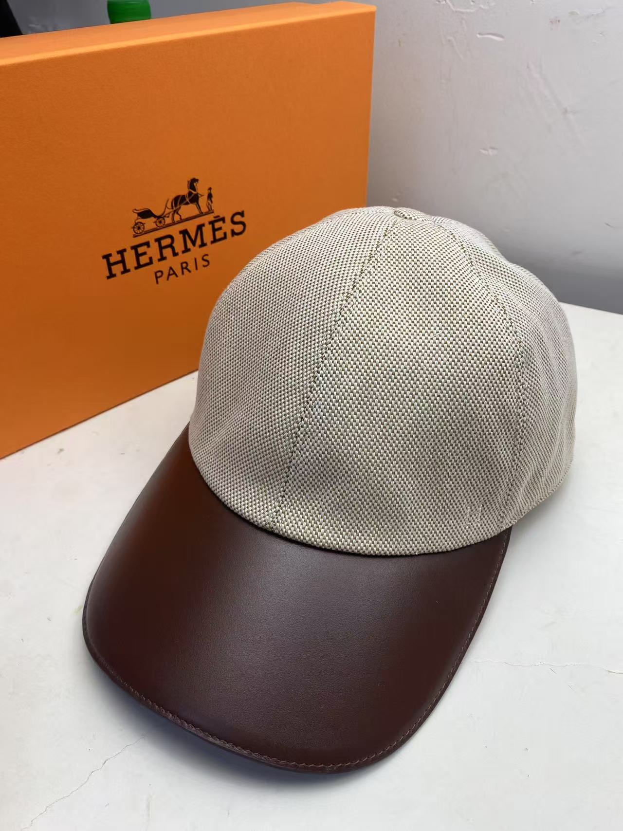 Casquette Hermès Marron