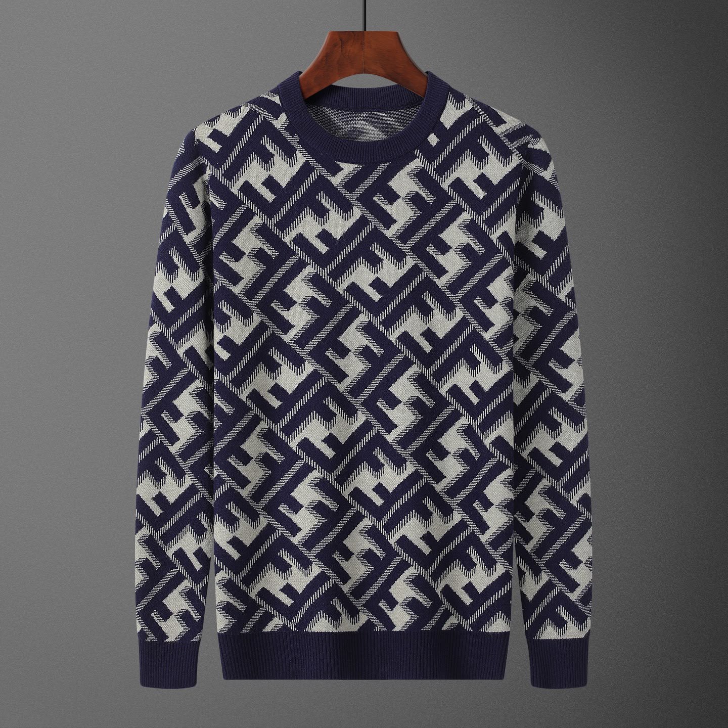 Pull Fendi Gris-Bleu